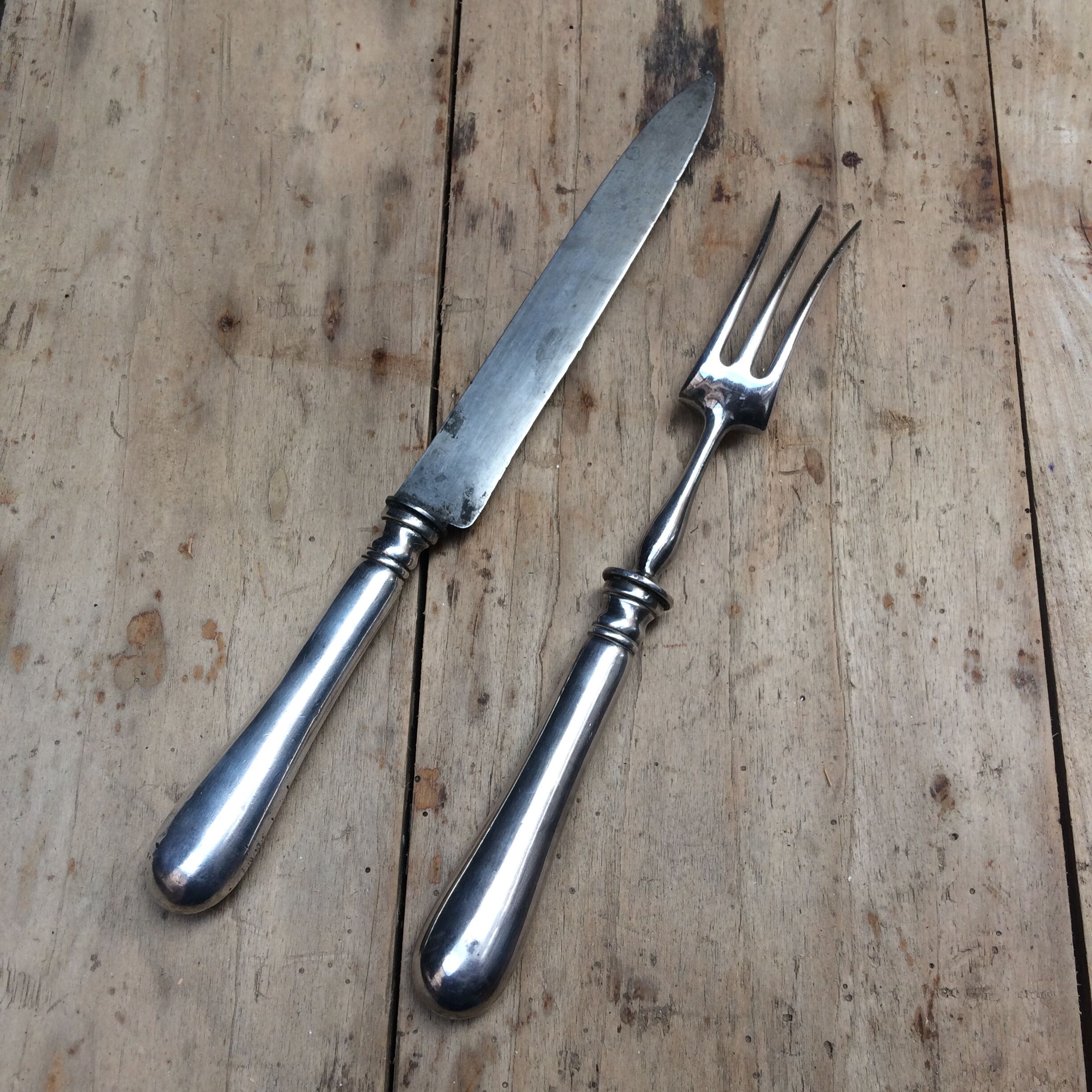 Paire de couverts de service Christofle