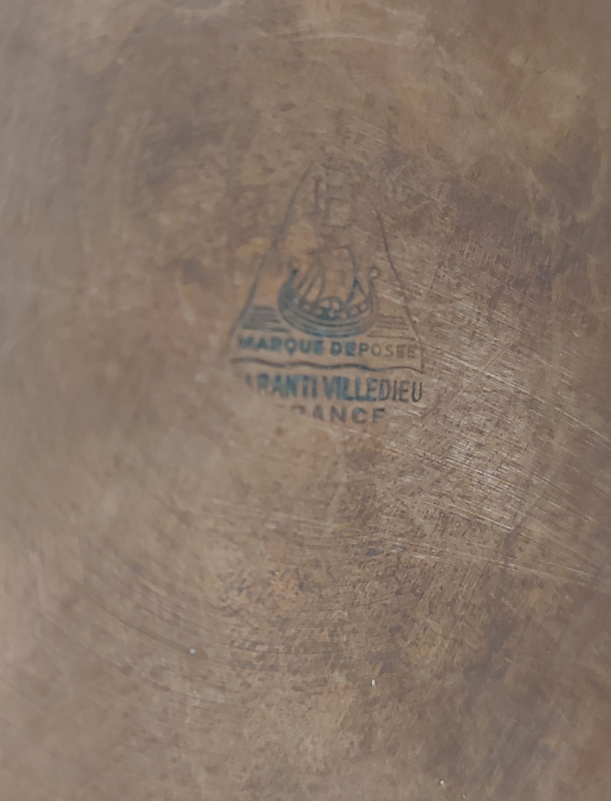 Hammered copper teapot