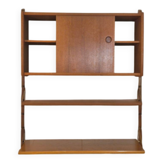 Ergo wall shelf in teak, Vintage Scandinavian 1960s