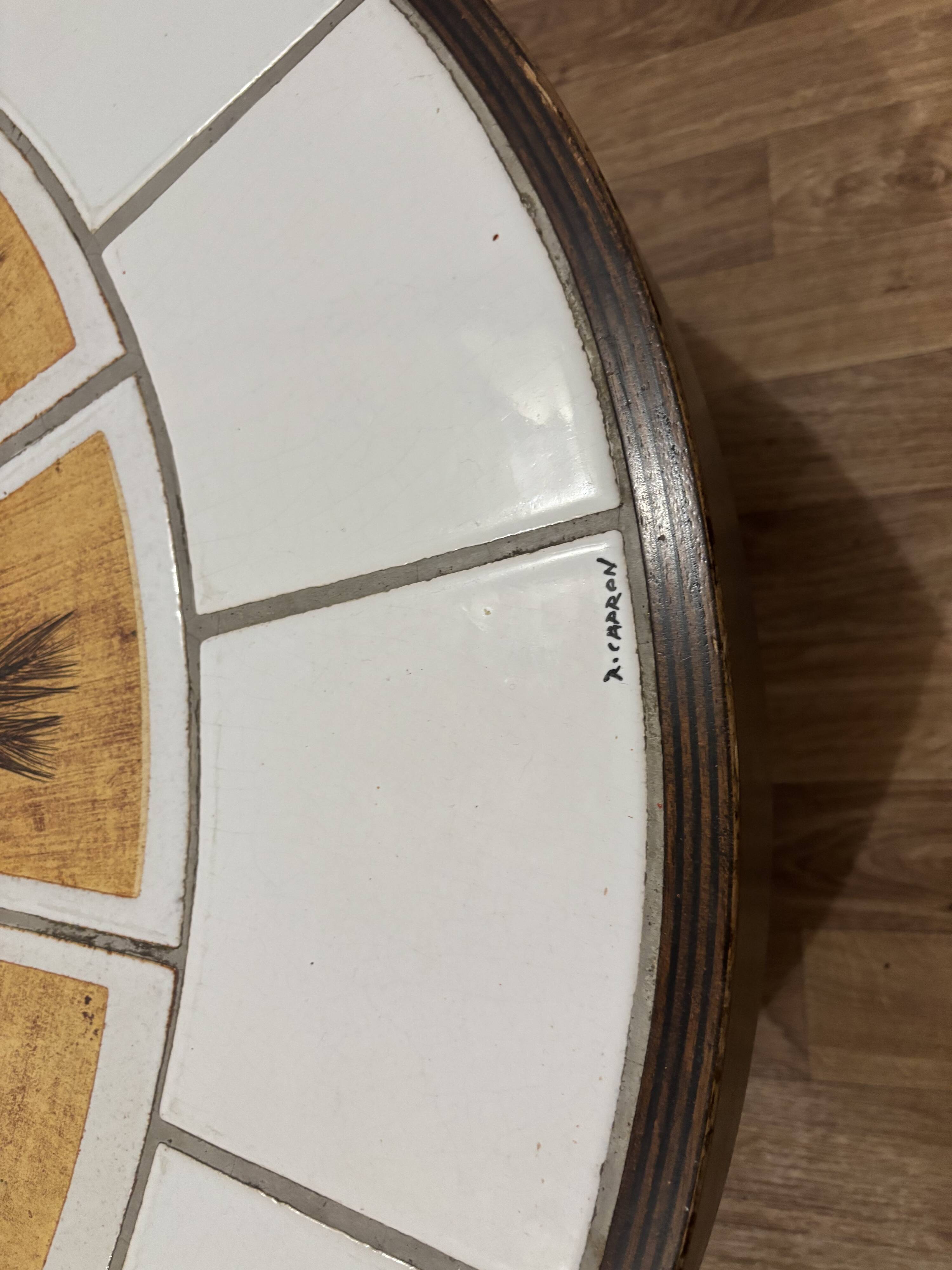 Ceramic coffee table by Roger Capron