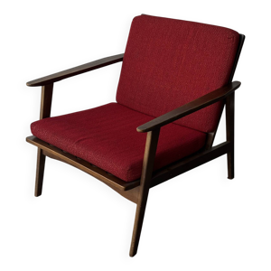 fauteuil scandinave en - teck 1960