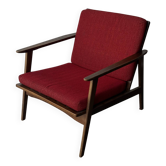 Fauteuil scandinave en teck - 1960