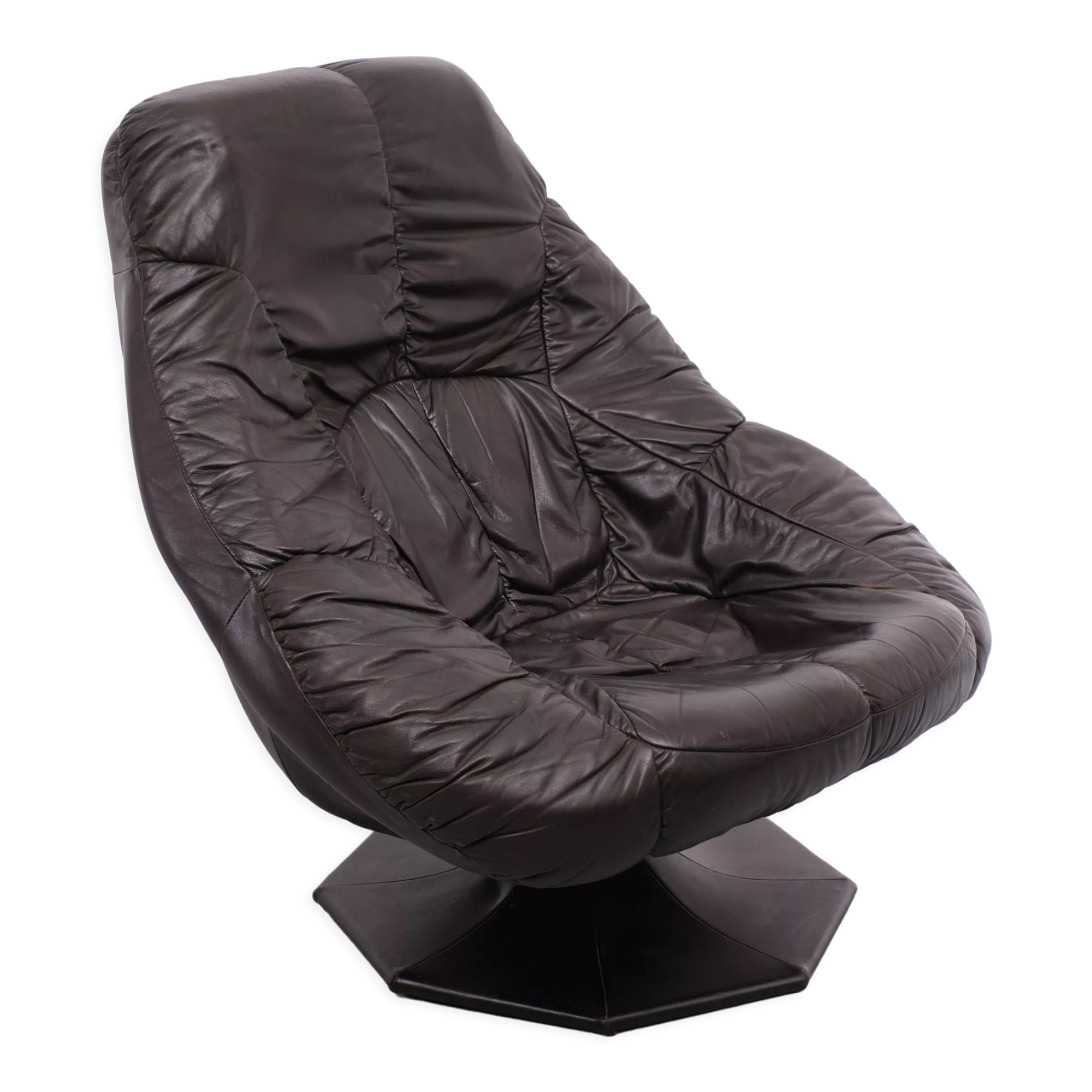 Mocha Color Lounge Chair 1970s