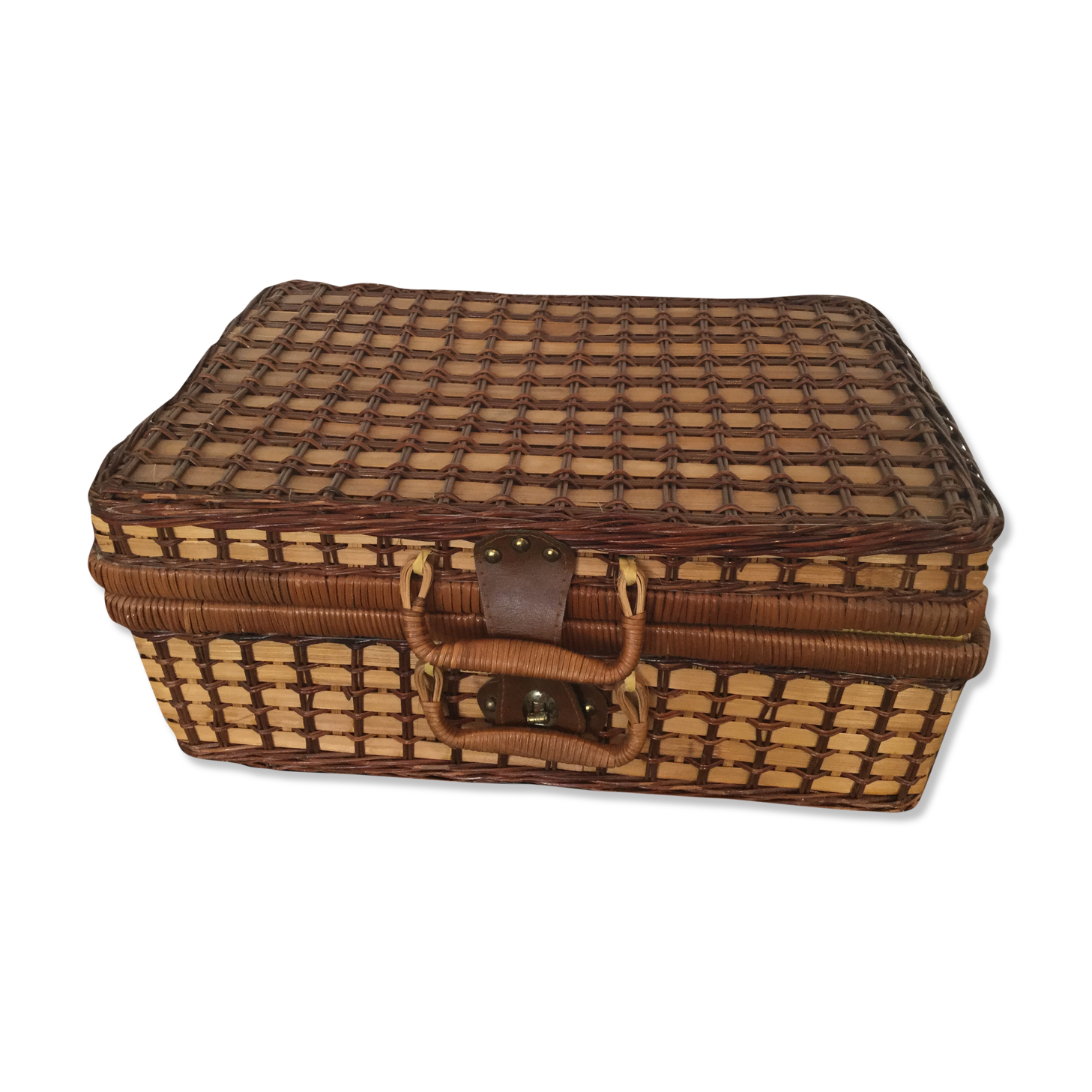 Vintage picnic basket