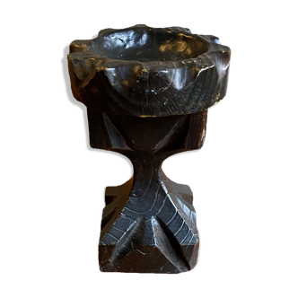 Candélabre en bois