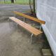 Banc d'école avec dossier