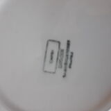 Set de 3 assiettes creuses sarreguemines "capri" blanc/ocre