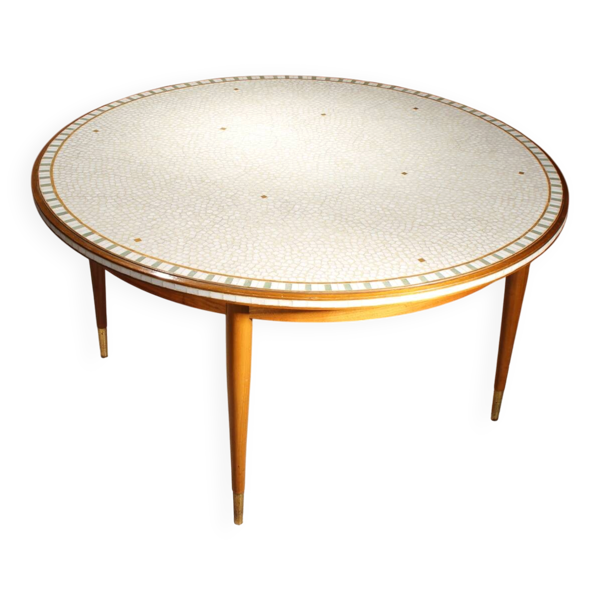 Table basse en mosaïque par Berthold Müller, Allemagne années 1960