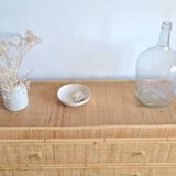 Vintage rattan chest of drawers