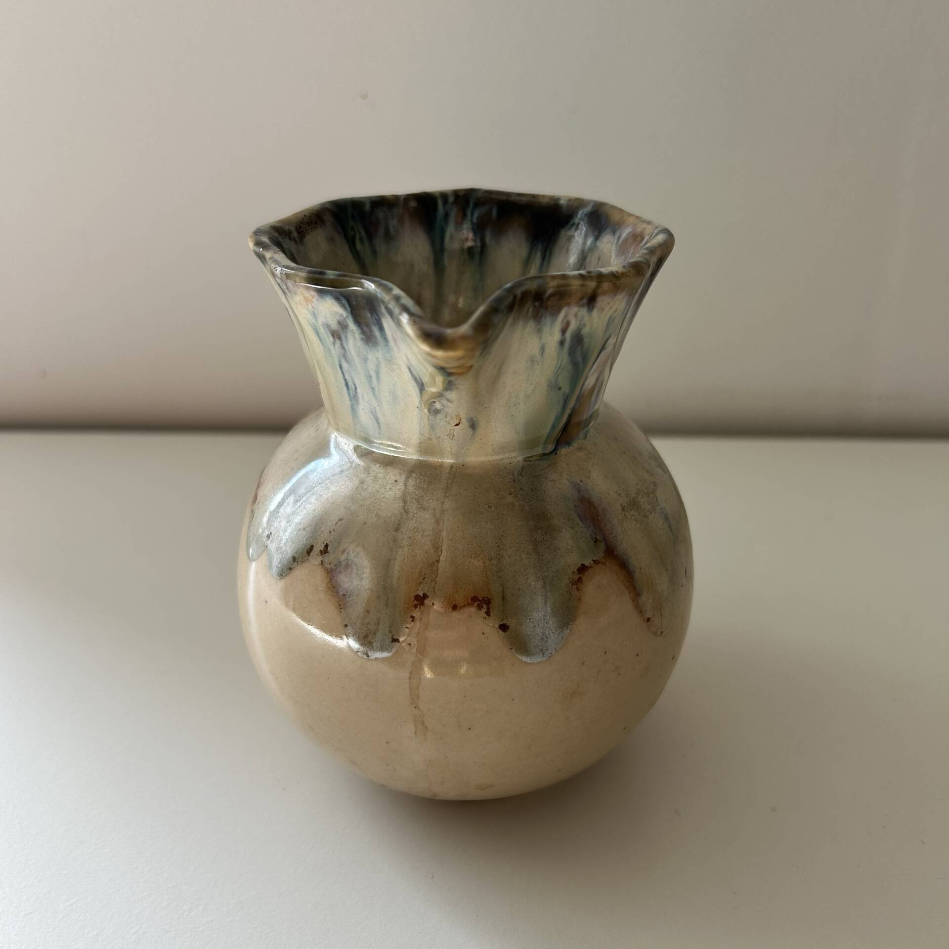 Flamed decorative pitcher