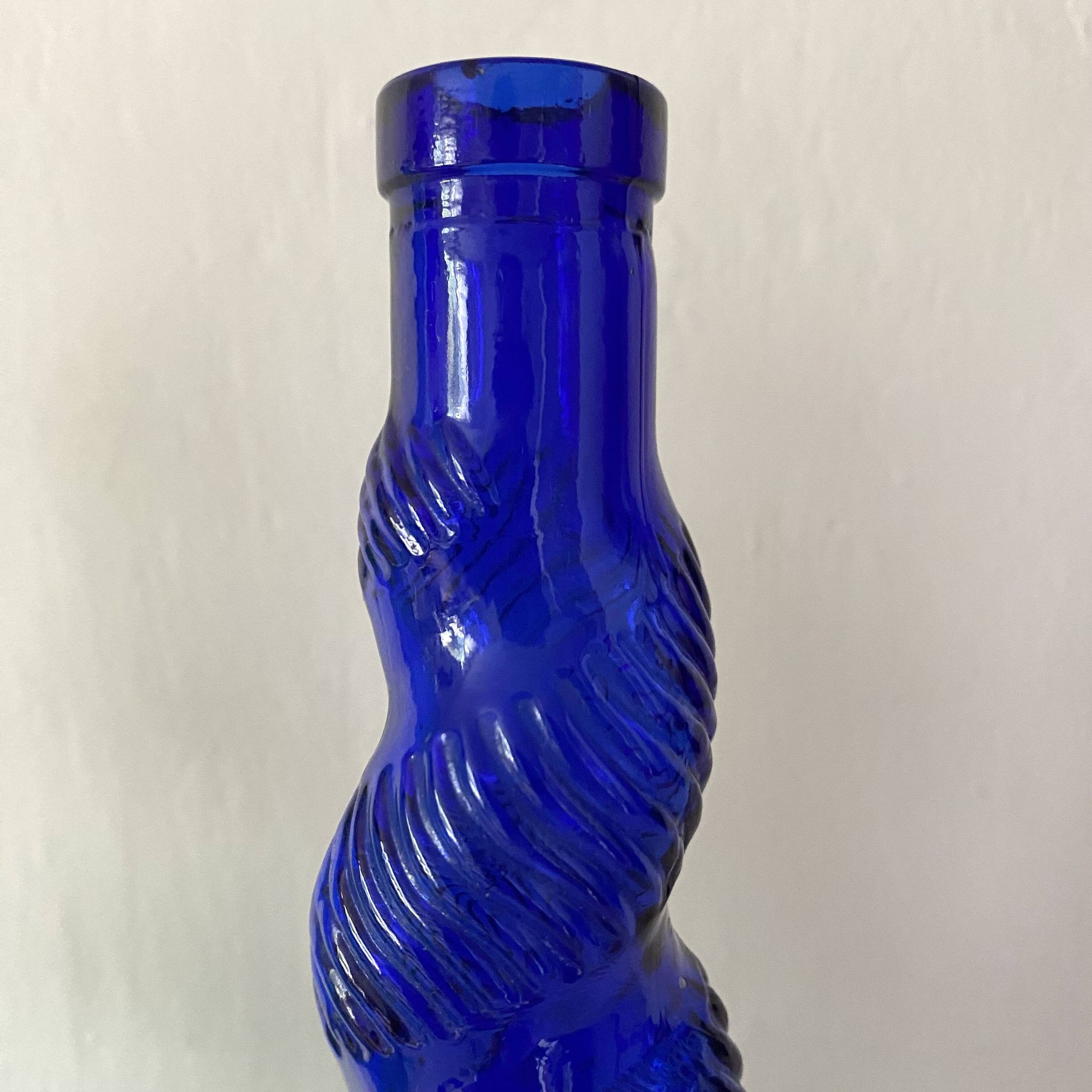 Vintage twisted Italian Empoli bottles