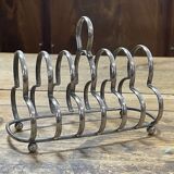 English toast door in silver metal