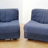 5 chauffeuses vintage, Mobilier International