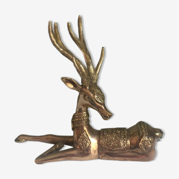 Vintage brass royal deer