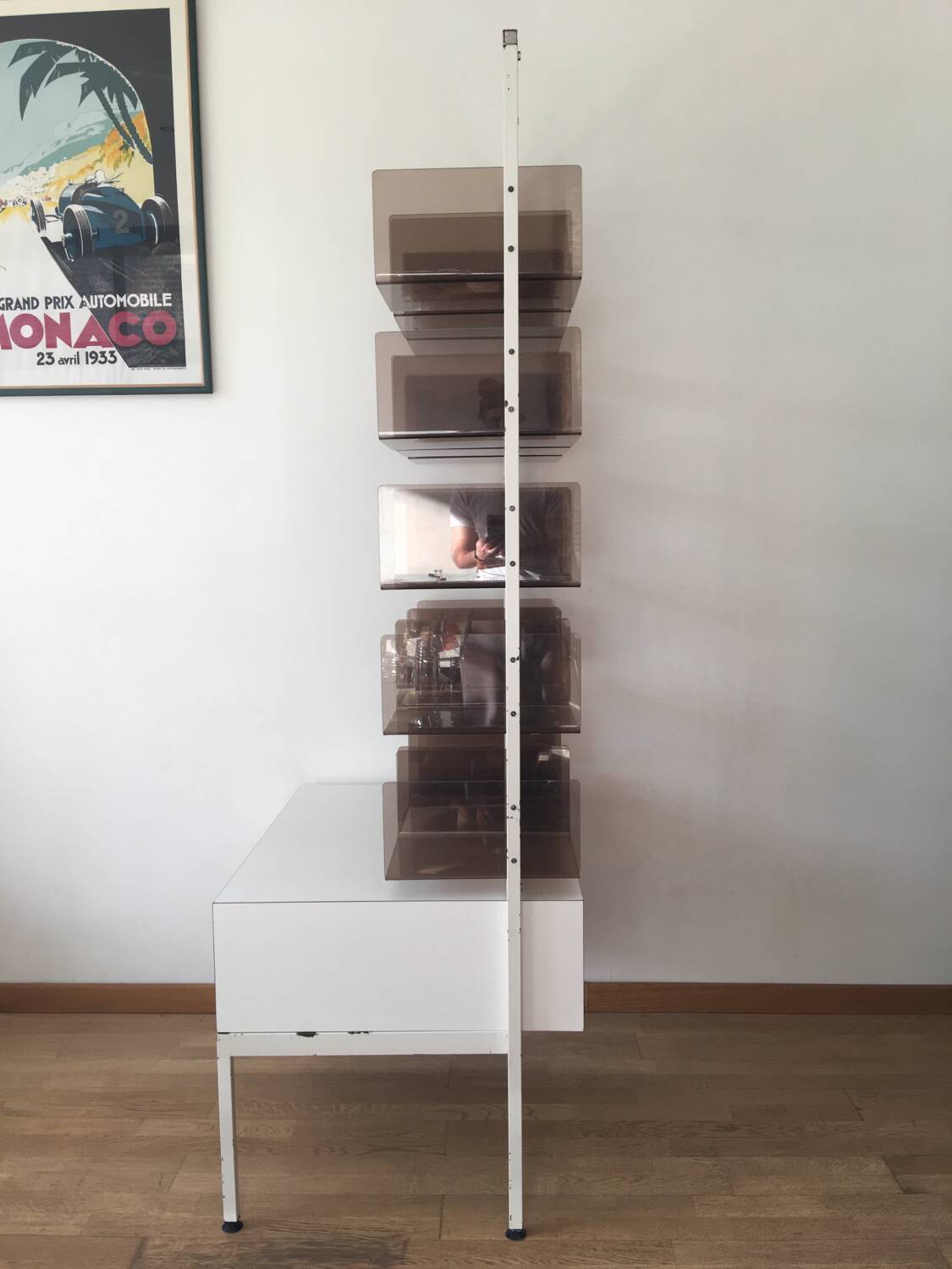 Plexiglass shelf & funky 70s