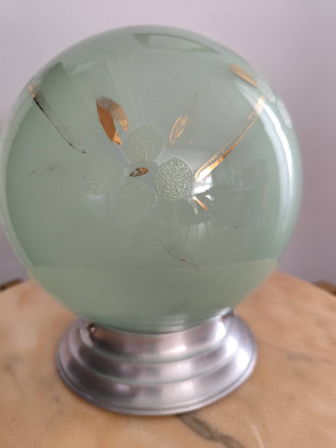 Opaline ball light fixtures