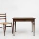 Table d'appoint rustique française du milieu du siècle en bois, années 1850.