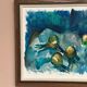 Original Swedish Oil on Canvas – "Abstract Composition" by Bergengren – Signed – Dated 1970 – Framed – 69 × 54 cm (27.2" × 21.3")