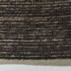 Tapis kilim de couloir marron foncé vintage