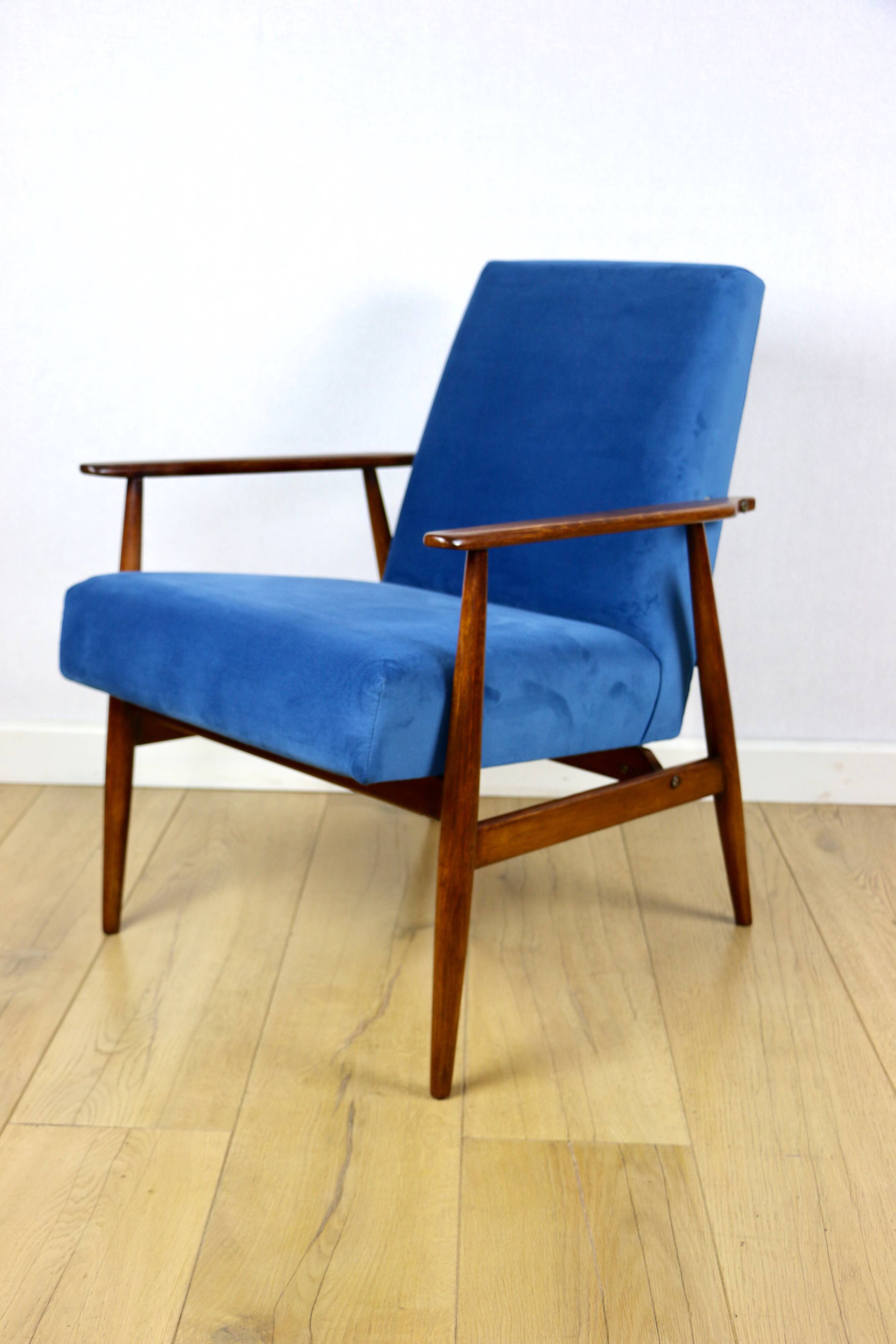 Vintage Easy Armchair 'Lis', 1970s blue - 2 pieces available
