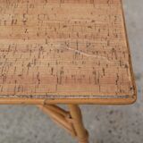 Vintage rattan coffee table
