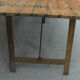 Old farm table folding metal & wood of the early twentieth