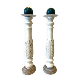 paire de Bougeoirs Flambeaux - chandeliers