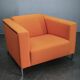 Enrico Franzolini Steel 2000 Orange Armchair for Moroso, Italy