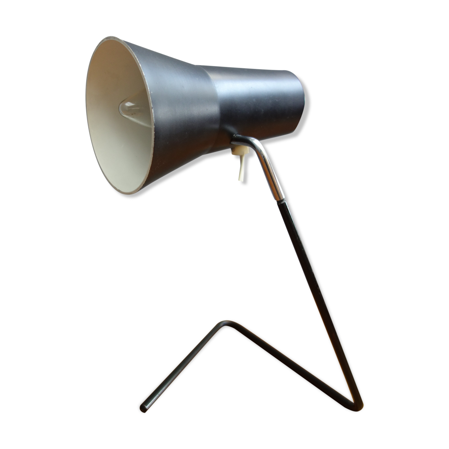 Josef Hurka Black table lamp for Drupol, model 21616 1960s