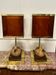 Paire De Lampes Canards En Laiton Et Bakélite Des Années 1970