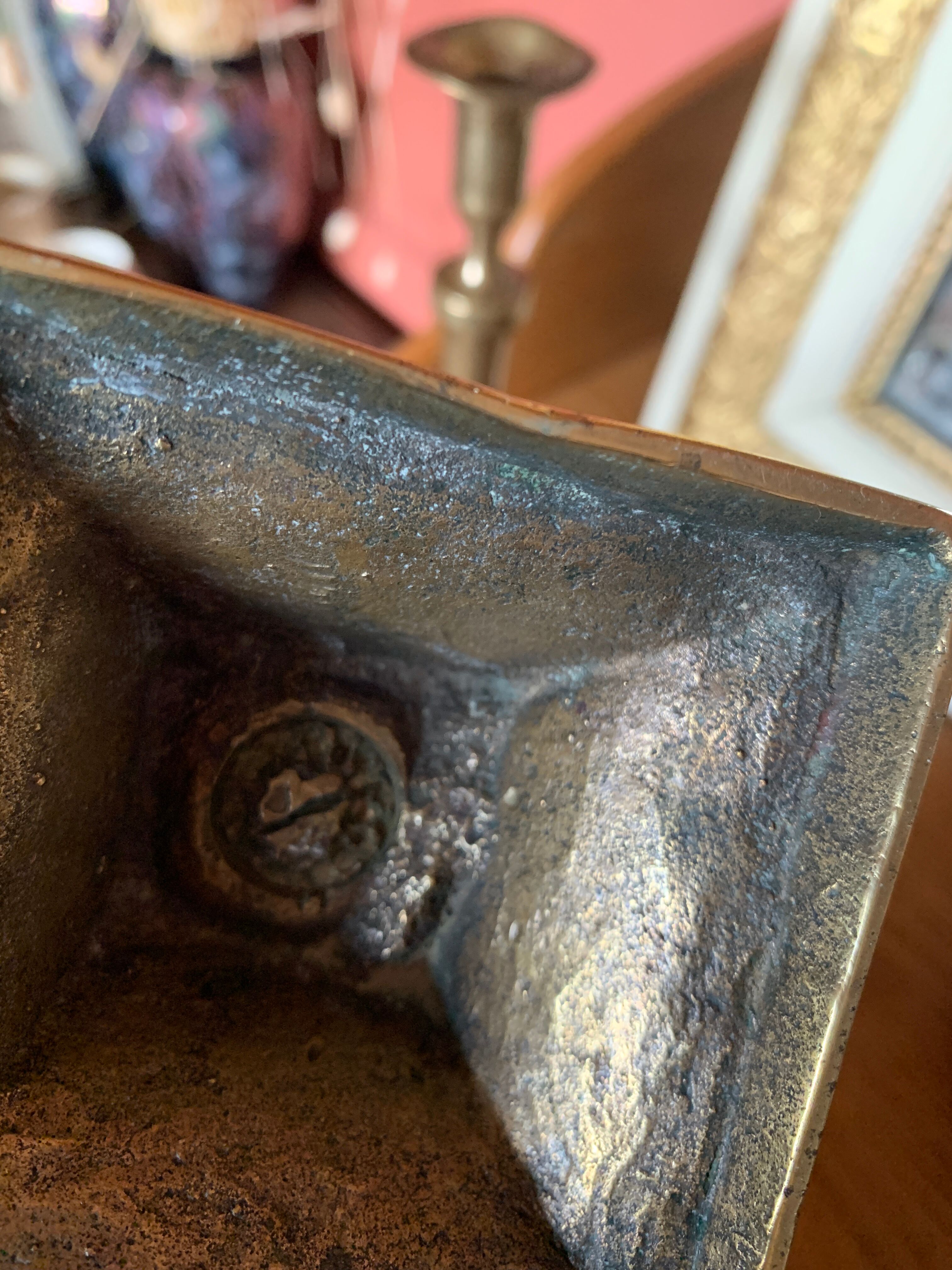 Massive brass chandeliers