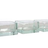 Set of 3 vide poche glass containers by Le Corbusier and Perriand for Lumax