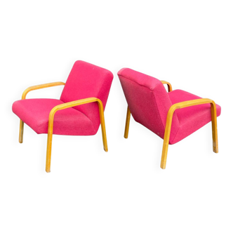 Armchairs by Joseph-André Motte, model 740, Steiner edition, circa 1958.