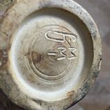 Vase en grès signé, vers 1940