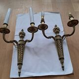 Bronze wall sconces
