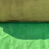 Leather and travertine coffee table, Switzerland 1970s