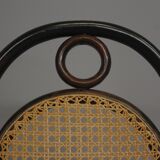 Chairs in bent beech and vienna straw, 1980