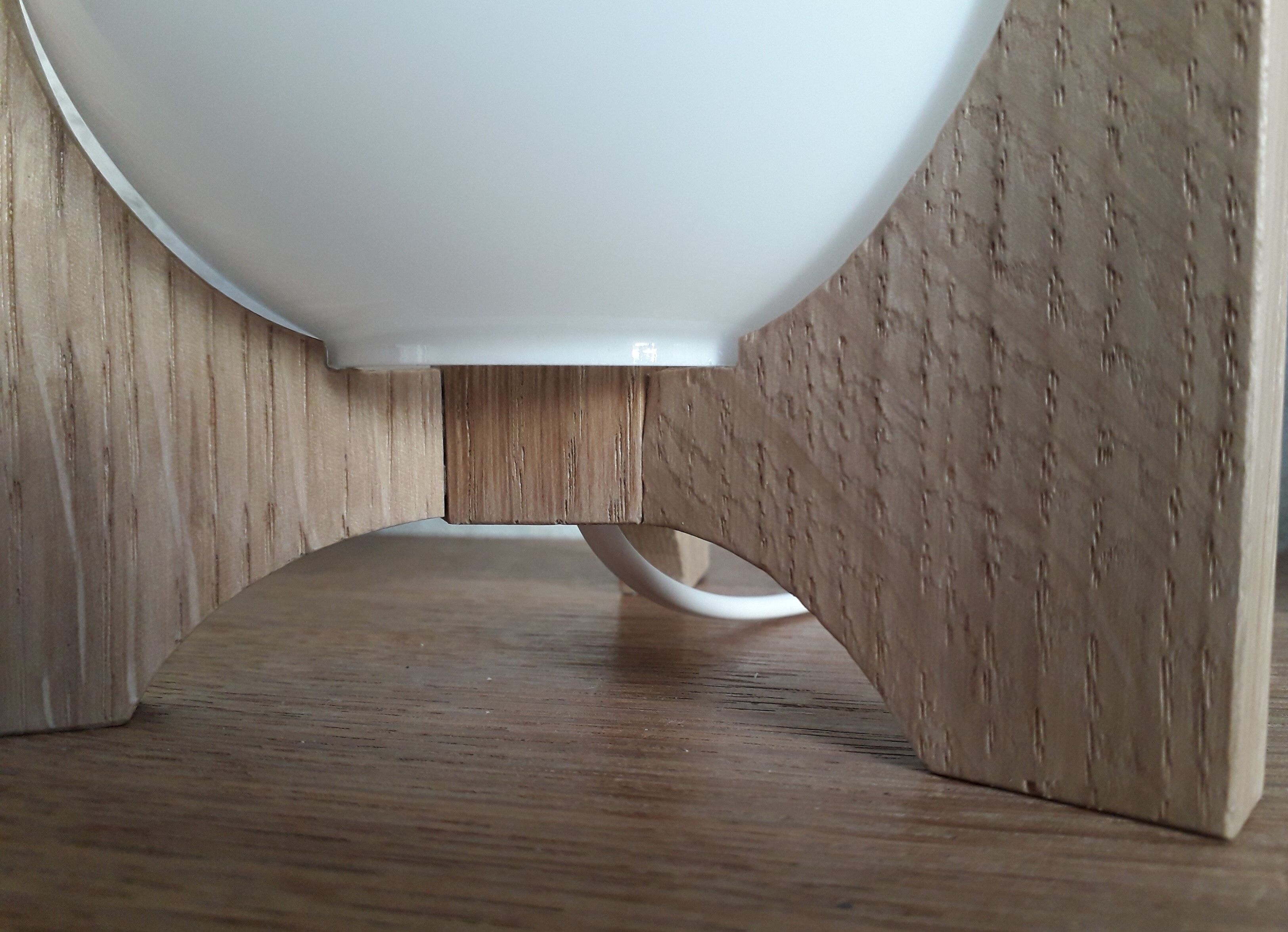 Pair of opaline bedside lamps