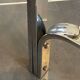 Table basse double plateau verre chrome style Bauhaus vintage 1970