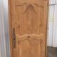 Antique Louis XV bonnetière, fruitwood, restored – 1 door, 3 shelves
