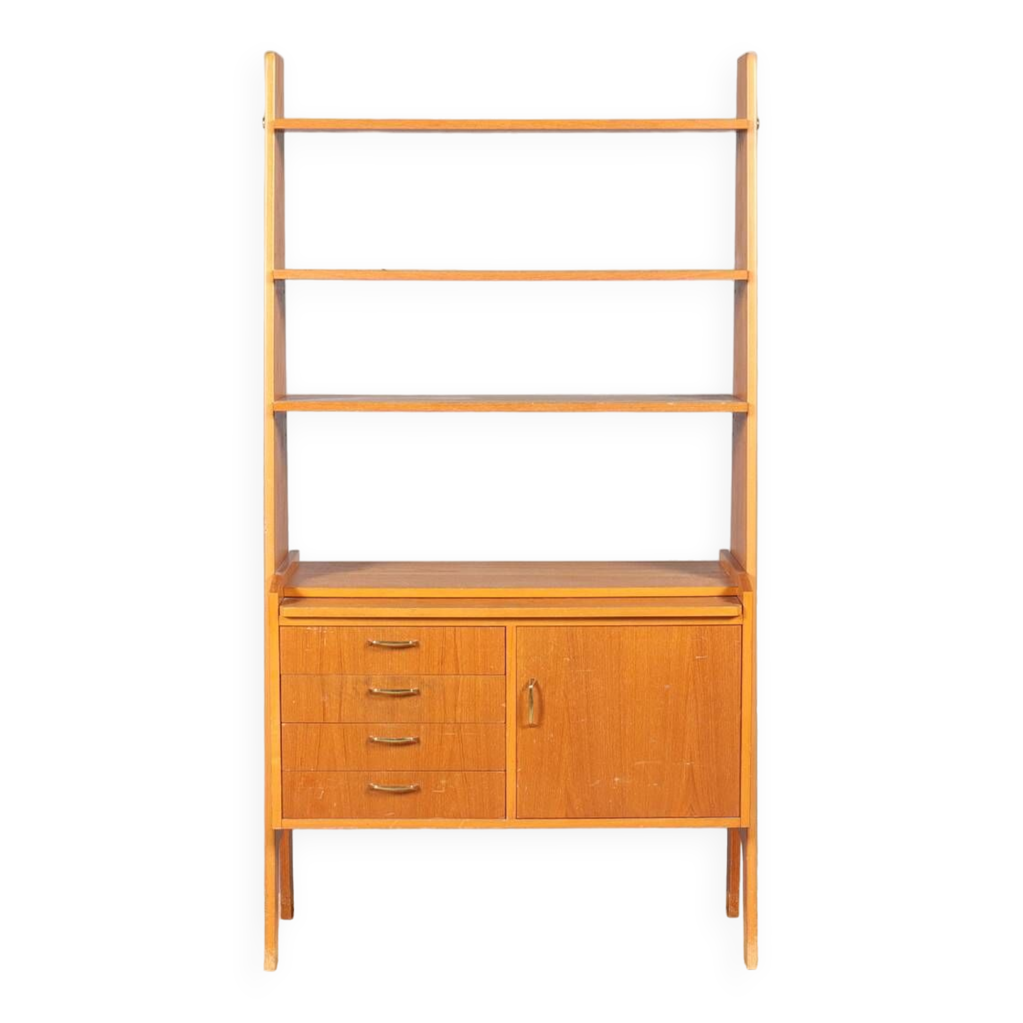 Multifunction teak bookcase 1960 Denmark