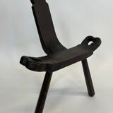 Vintage Spanish chair / stool 70s design brutalist
