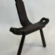 Vintage Spanish chair / stool 70s design brutalist