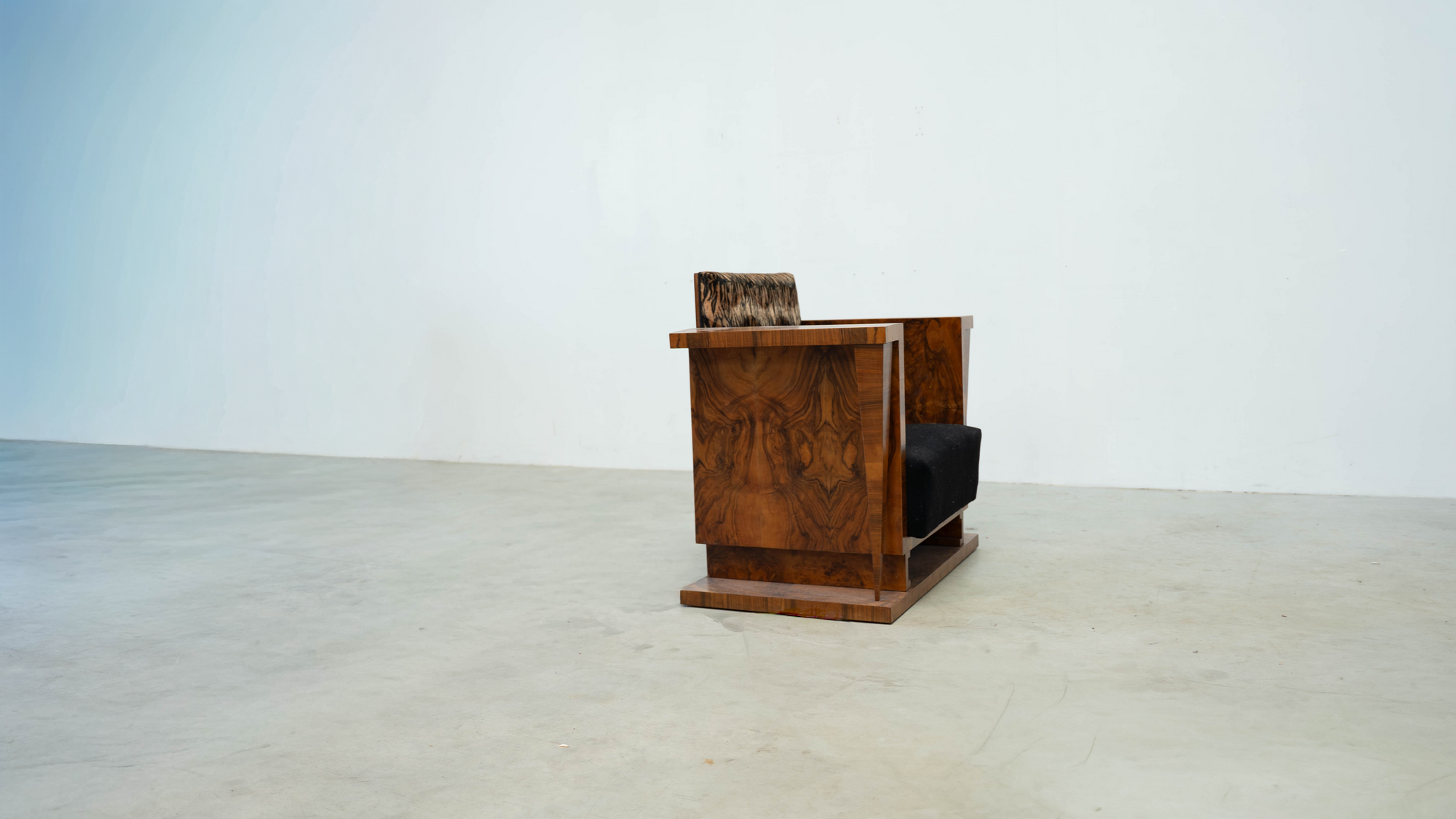 Set of two Art Deco lounge chairs