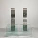Sculptural Chair Zero by Marco Baldanello, Glass and Steel, Italy 1990's