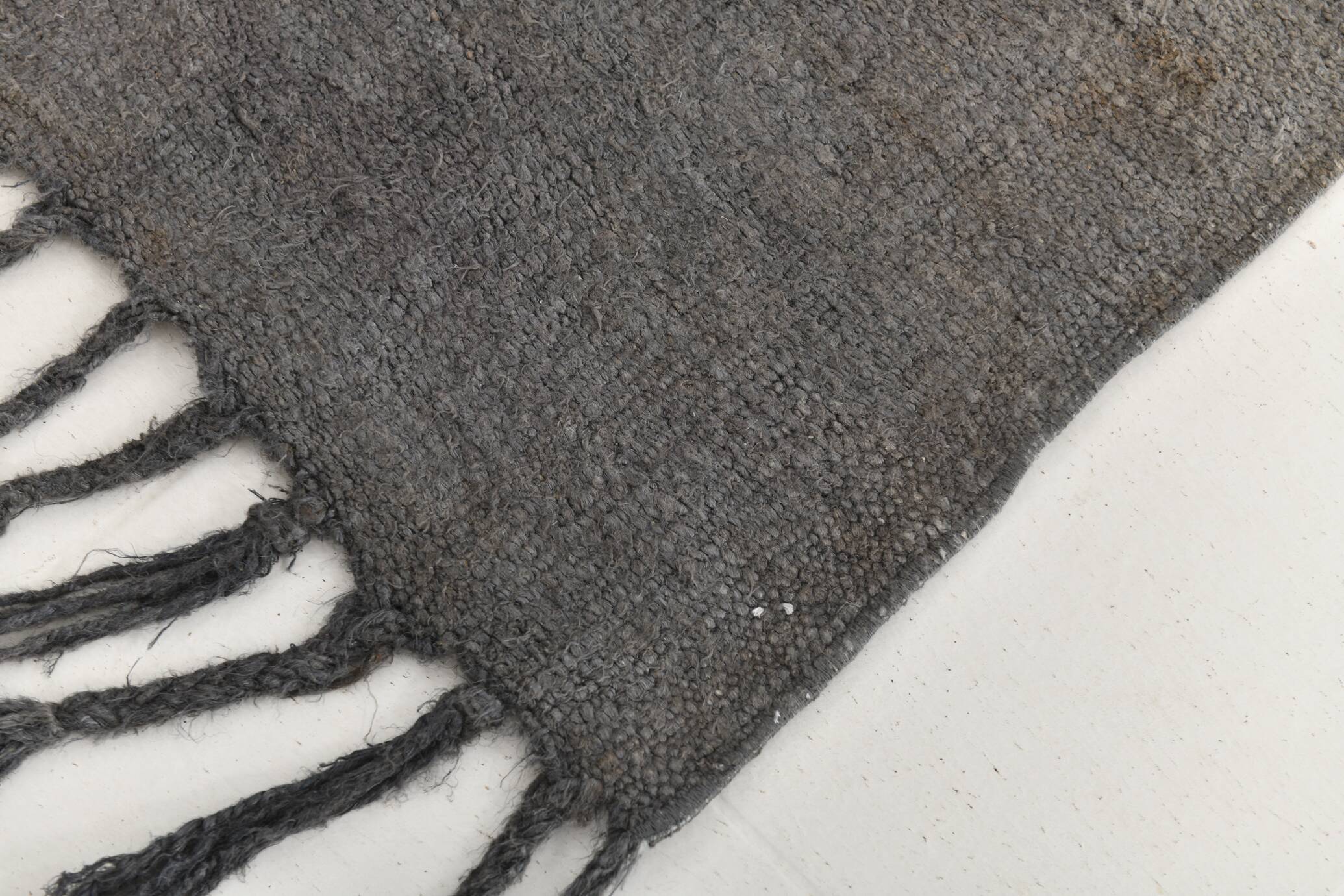 2x8 Mid Century Modern Gray Kilim Runner Rug, 60x254Cm