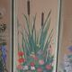 Four-leaf screen with floral decoration oil on canvas 2.40 x 1.69 m