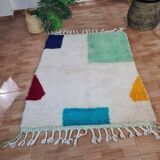 Handmade wool Berber rug 150 X 100 CM