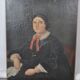 Huile sur toile portrait de femme
