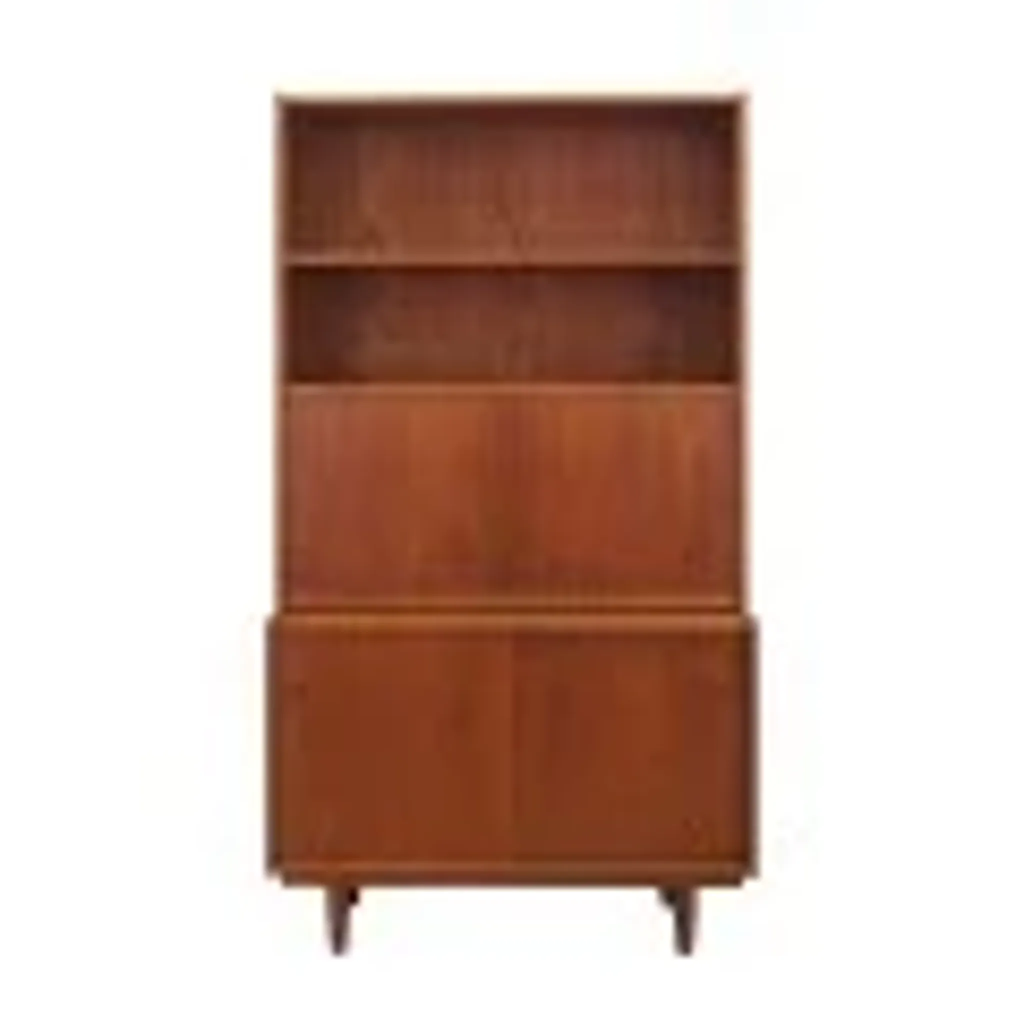Teak bookcase with bar cabinet and secretary, Dammand & Rasmussen, Denmark, 1960s